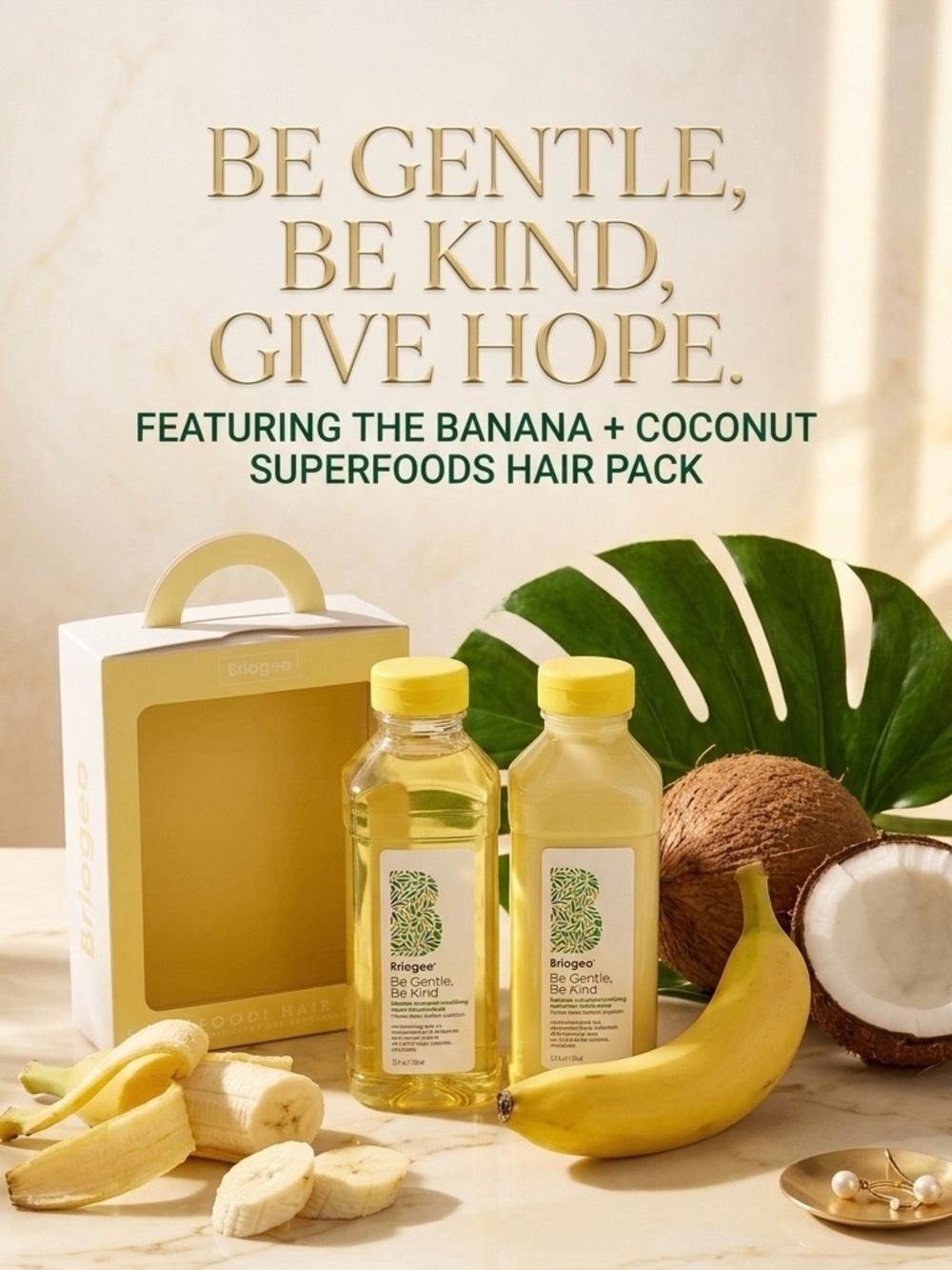 Briogeo Be Kind Be Gentle Banana Coconut Superfoods Hair Pack Duo NIB. - Picture 6 of 6
